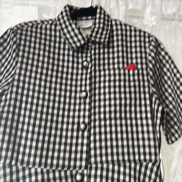 Vintage 80s Black and white Neiman Marcus Dress. - Picture 2 of 6